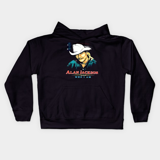 Good Time Vibes Only Alan Jackson Fans Kids Hoodie by Iron Astronaut